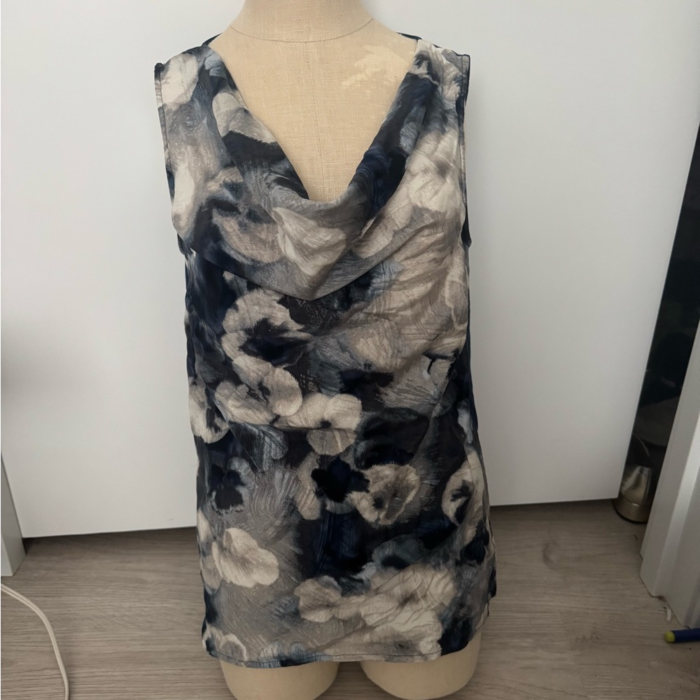 St John silk cowl neck top